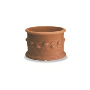 VASO RESINA cilindrico con frutta
