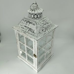 LANTERNA BIANCA shabby chic - immagine 4