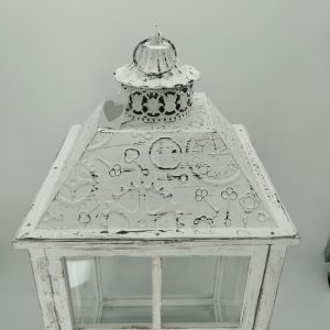 LANTERNA BIANCA shabby chic - immagine 3