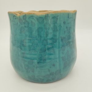 PORTAVASO in ceramica turchese - immagine 3